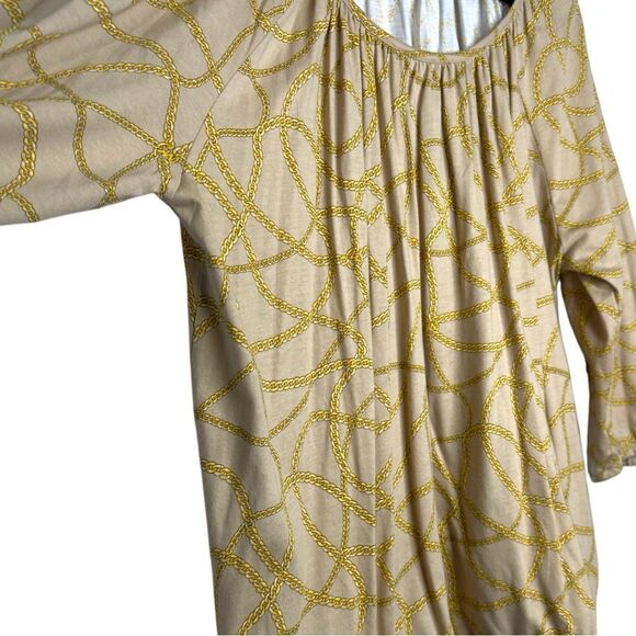 Michael Michael Kors Tan Chain Printed Top - Size 2X - Picture 2 of 6